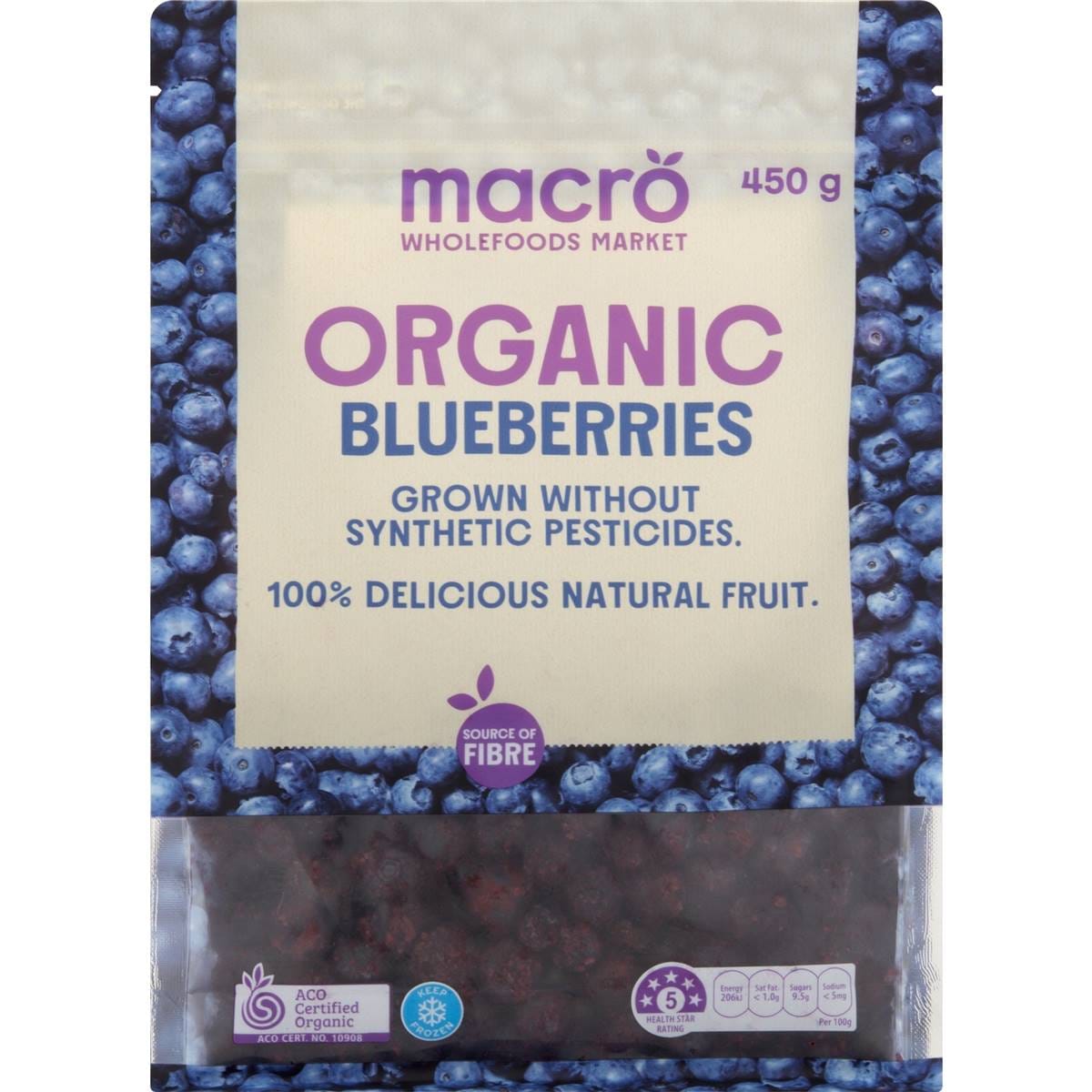 Calories in Coles Frozen Blueberries calcount