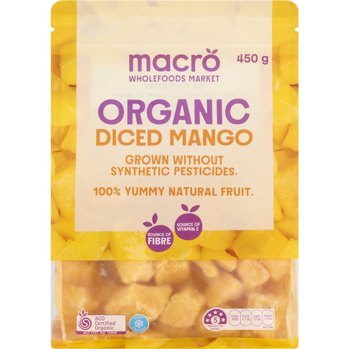 Macro Organic Frozen Mango