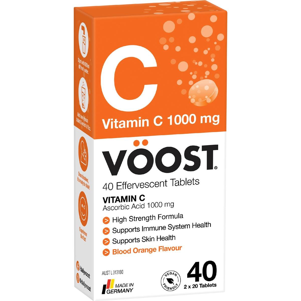 VOOST Effervescent Vitamin C 40 pack