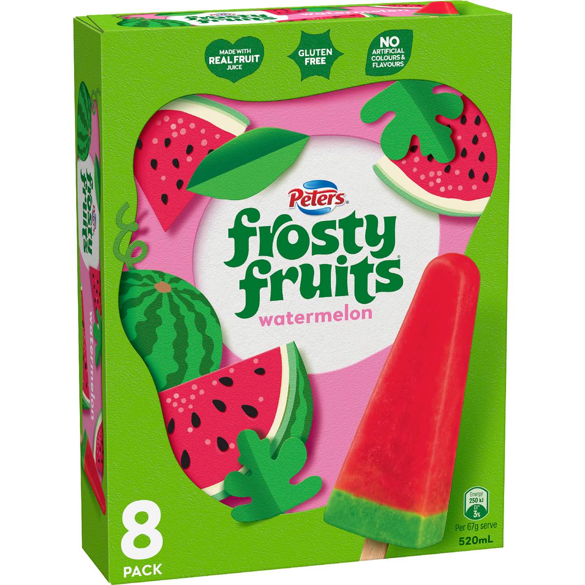 Peters Frosty Fruits Watermelon 8 pack