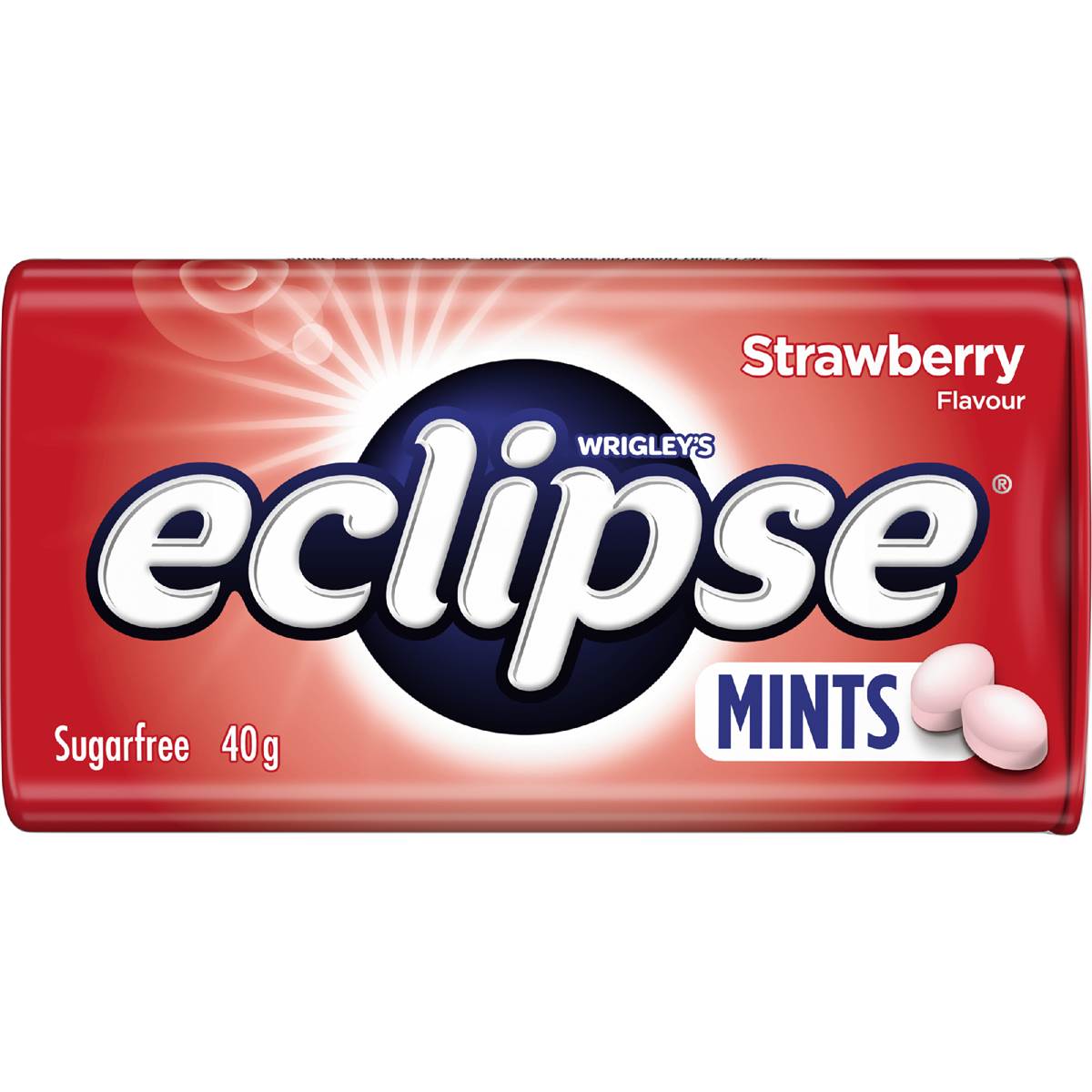 Eclipse Strawberry Sugar Free Mints Tin 40g