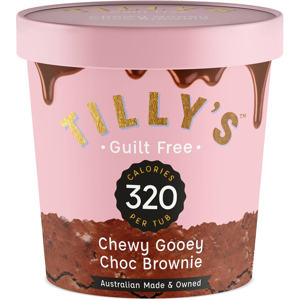 Calories in Tilly's Chewy Gooey Choc Brownie Frozen Dessert