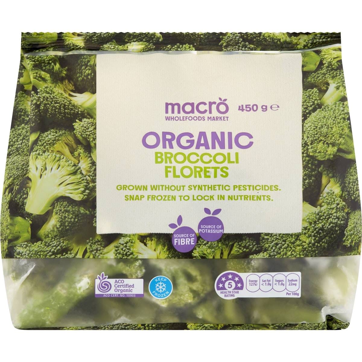 Calories in Macro Organic Broccoli Florets calcount