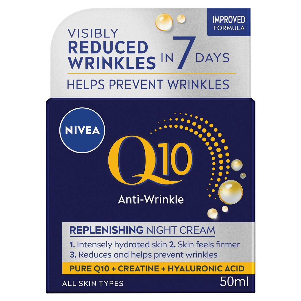 Nivea Q10 Anti Wrinkle Night Cream 50mL