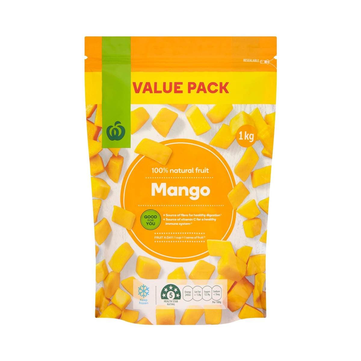 Woolworths Frozen Mango