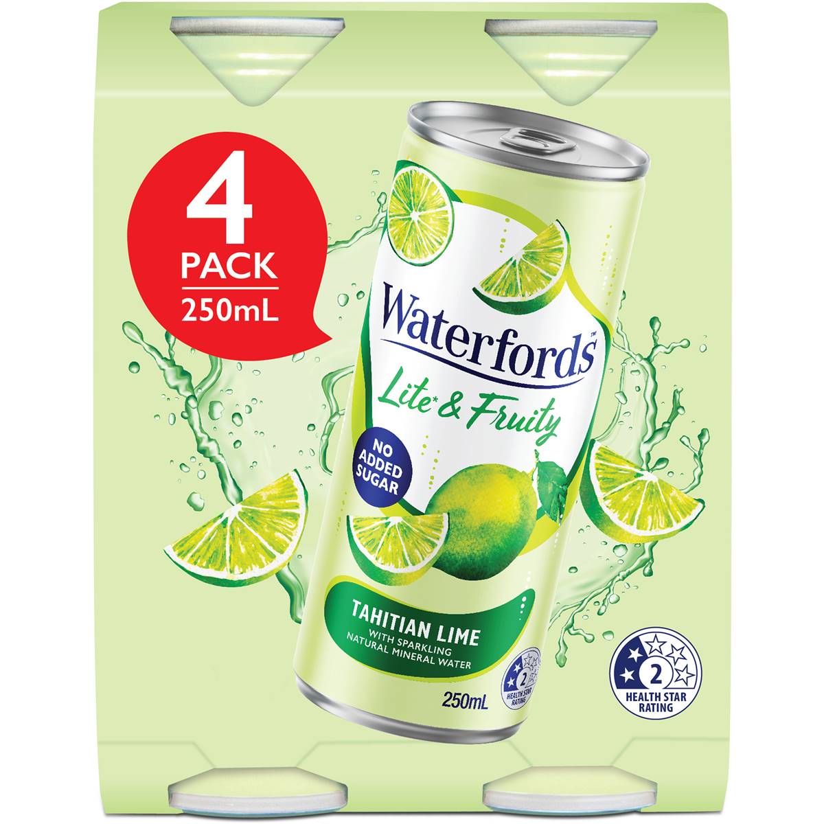 Calories in Waterfords Lite & Fruity Tahitian Lime