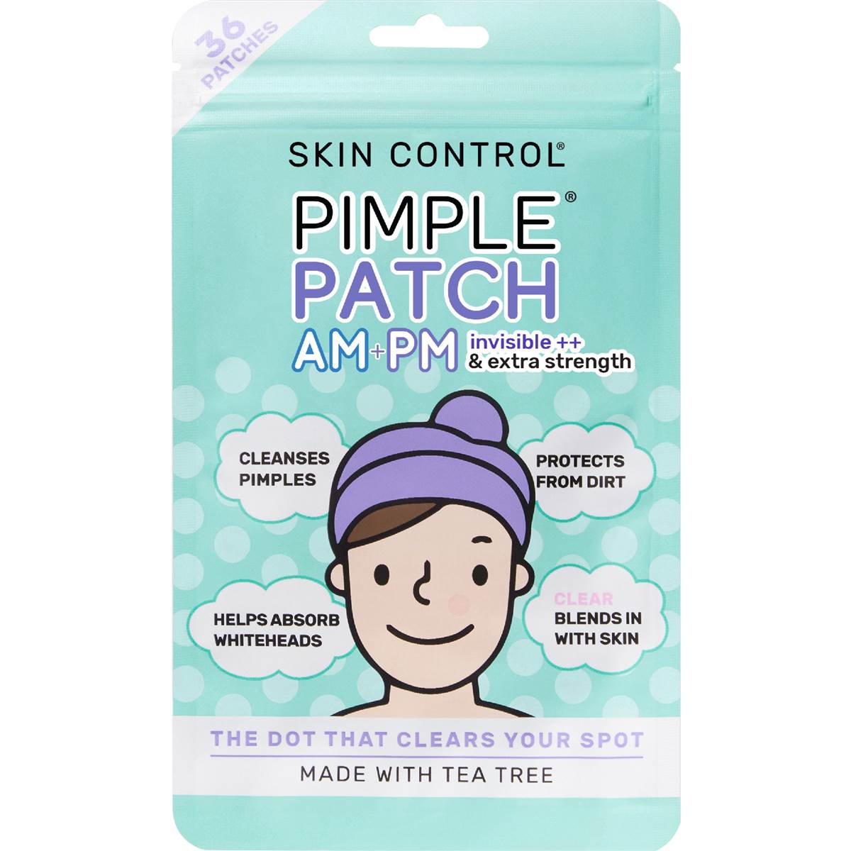 Skin Control Pimple Patch Am & Pm Mixed 36 pack