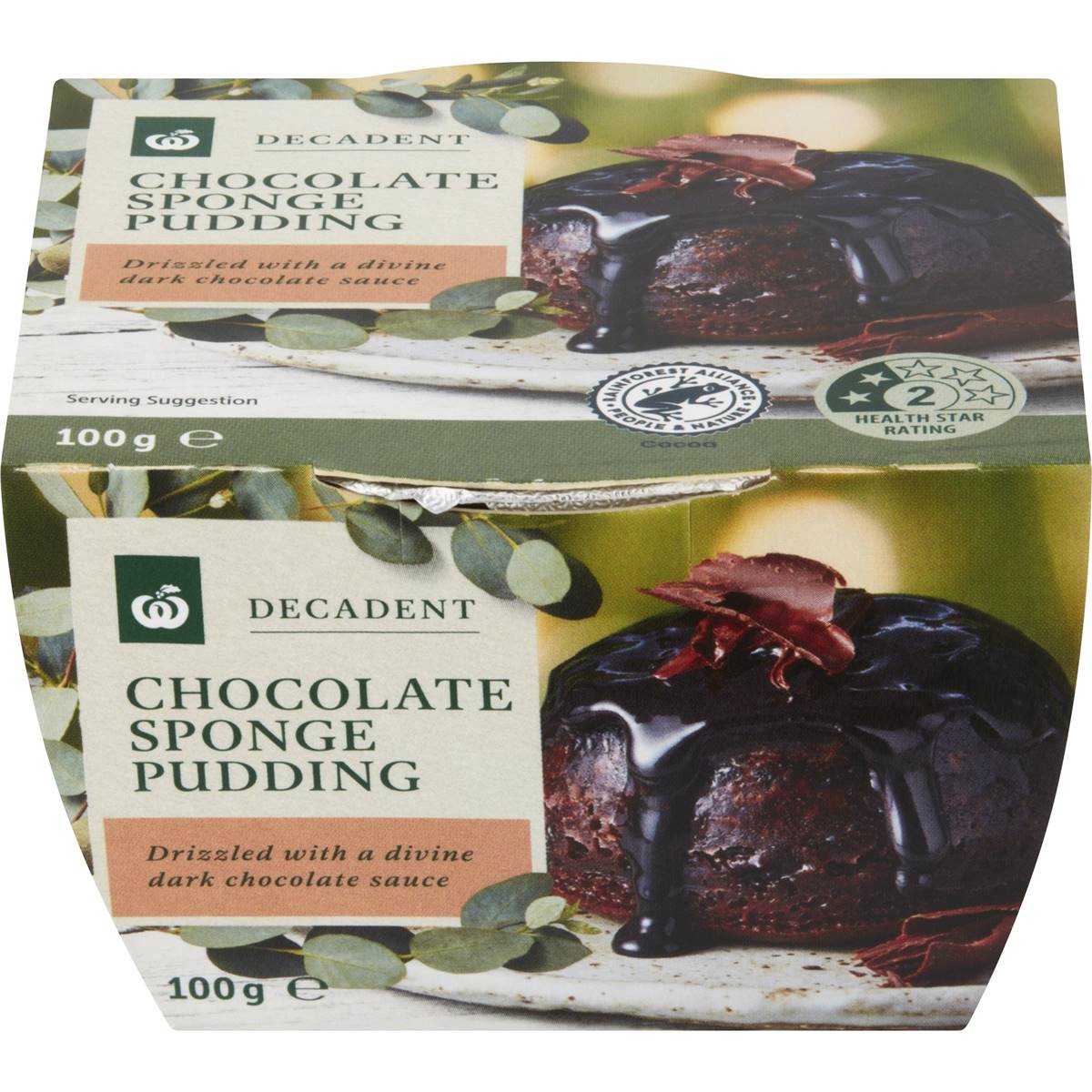 Calories in Woolworths Choc Pudding