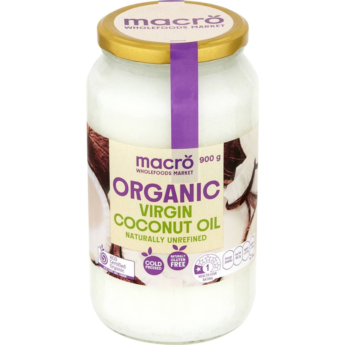 Calories in Macro Organic Coconut Oil calcount