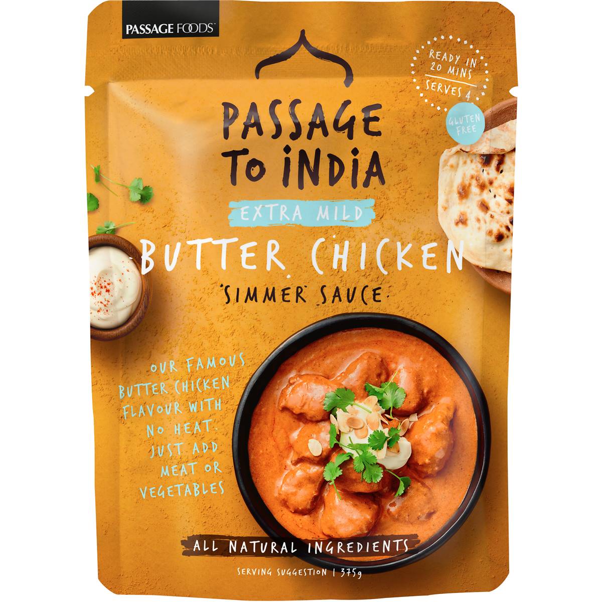 Passage To India Simmer Sauce Extra Mild Butter Chicken