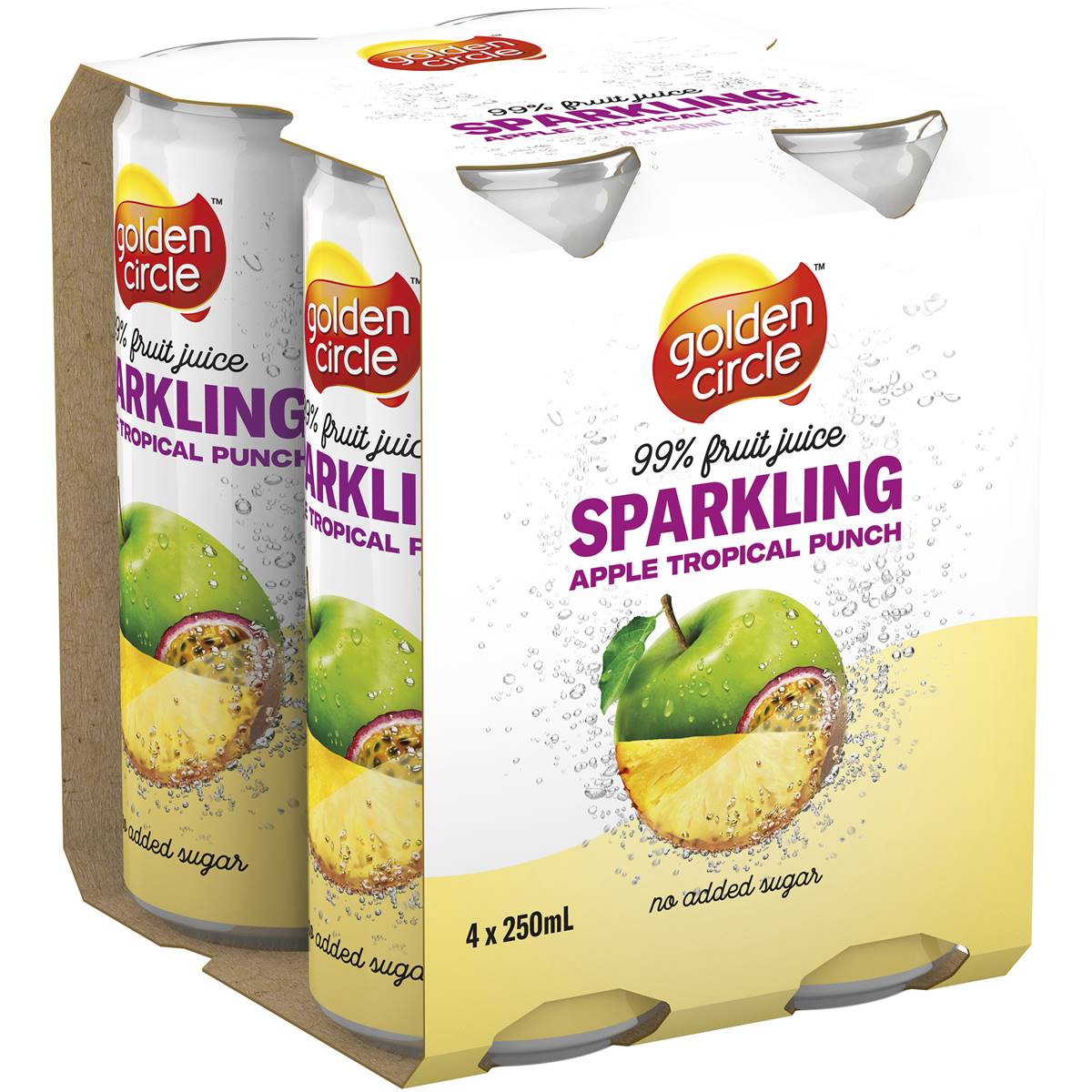 Calories in Golden Circle Sparkling Fruit Juice Apple Tropical Punch