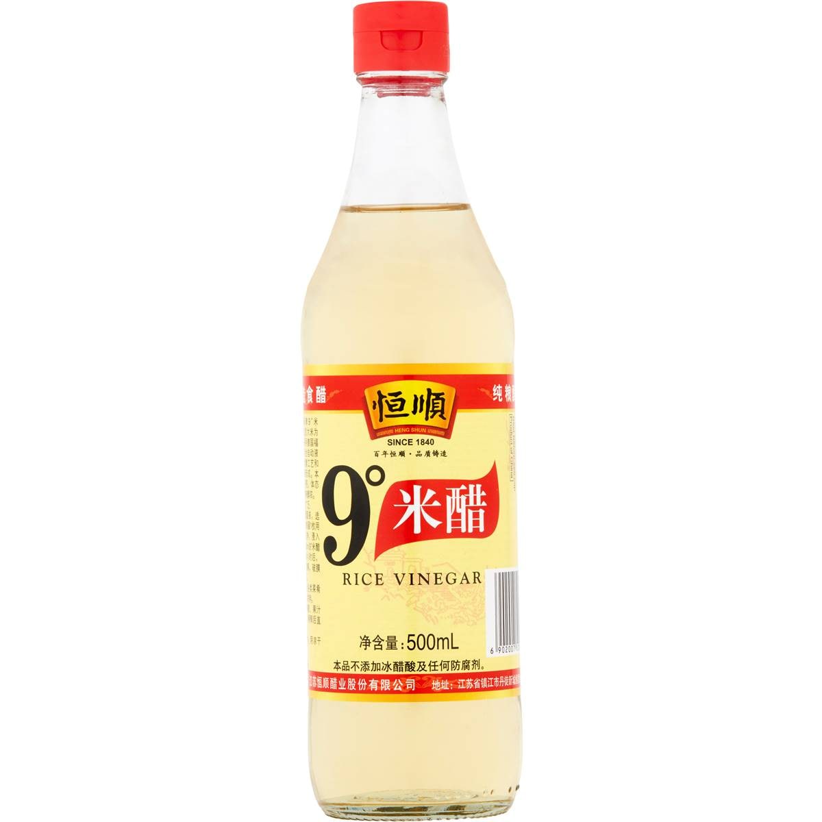 16 calories in Heng Shun Rice Vinegar 9 Degree (100g) calcount