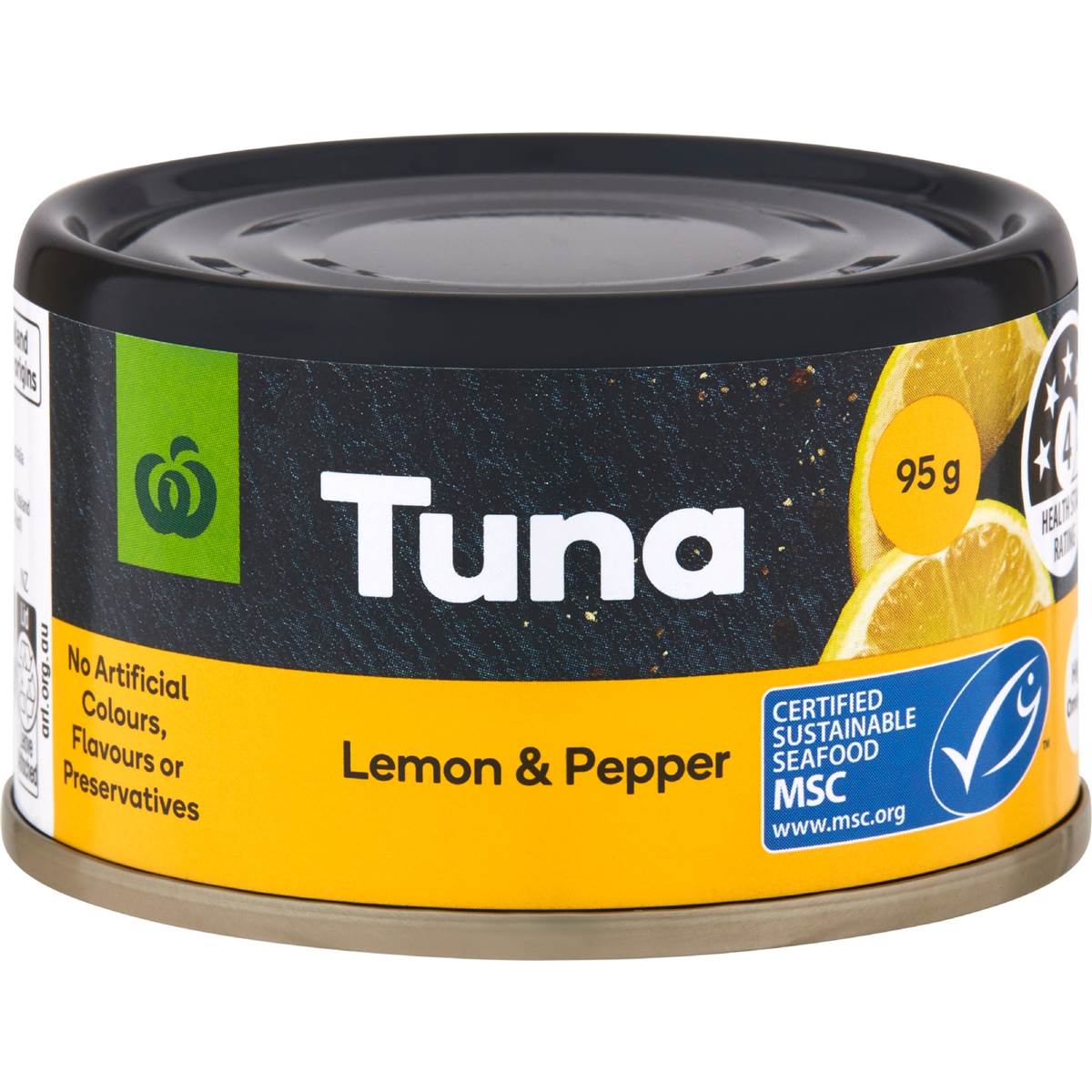 Calories in Woolworths Lemon And Pepper Tuna calcount