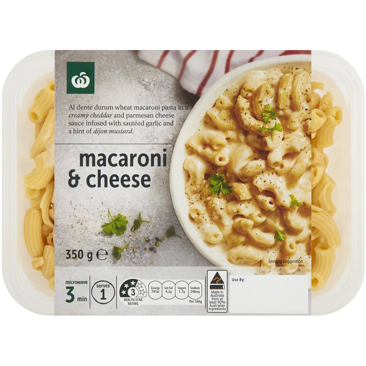 Calories in Woolworths Macaroni & Cheese