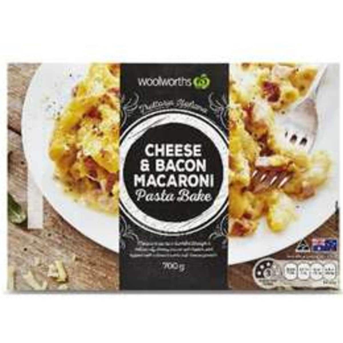Woolworths Macaroni Cheese With Bacon Bake 700g Woolworths