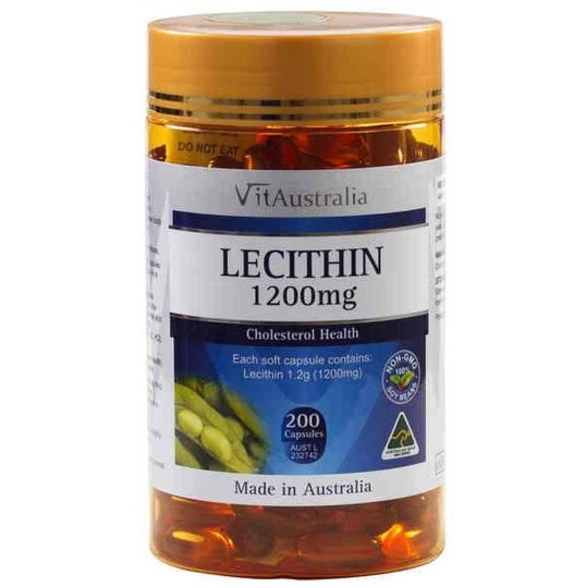 Vitaustralia Lecithin 1200mg Capsules 200pk Woolworths