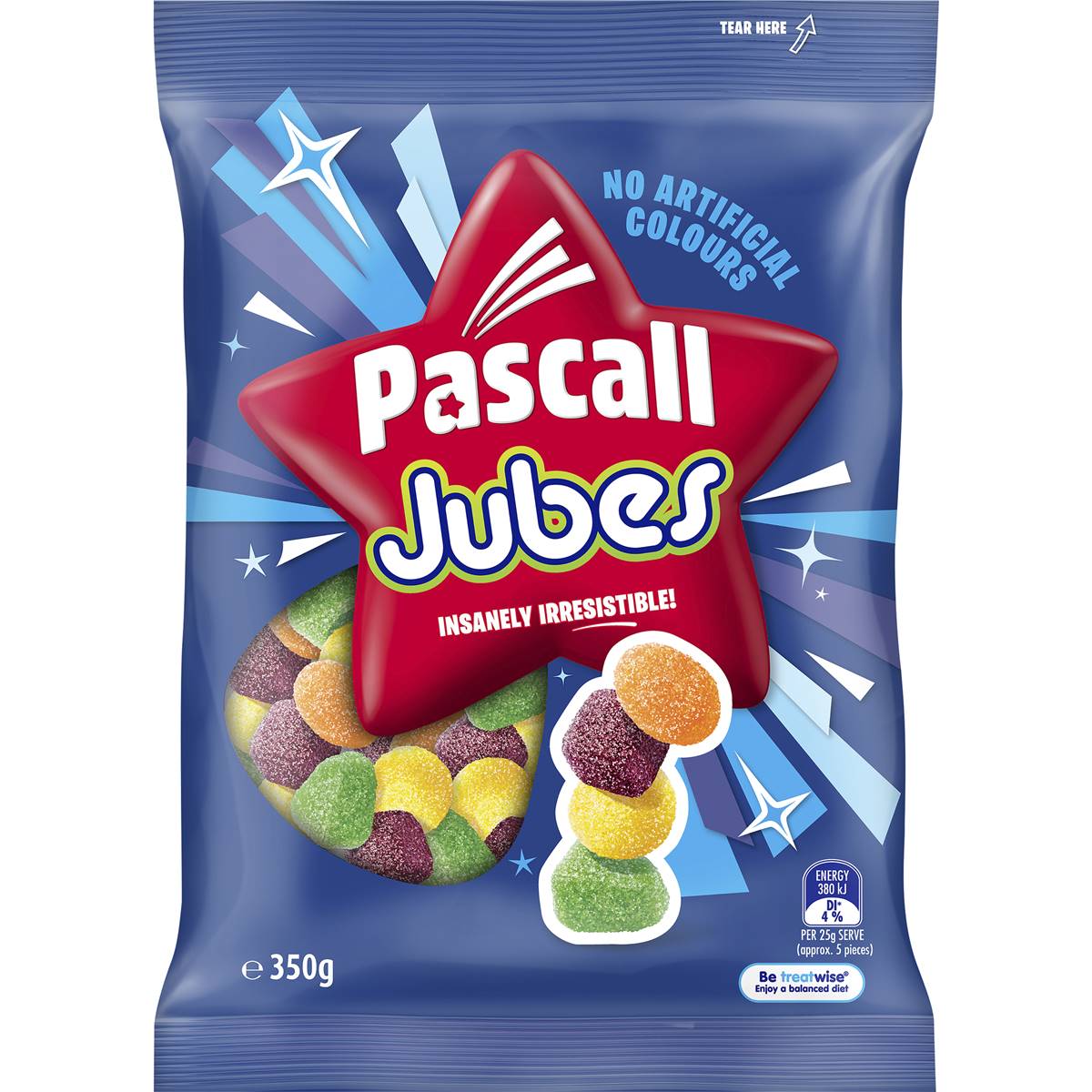 Calories in Pascall Jubes