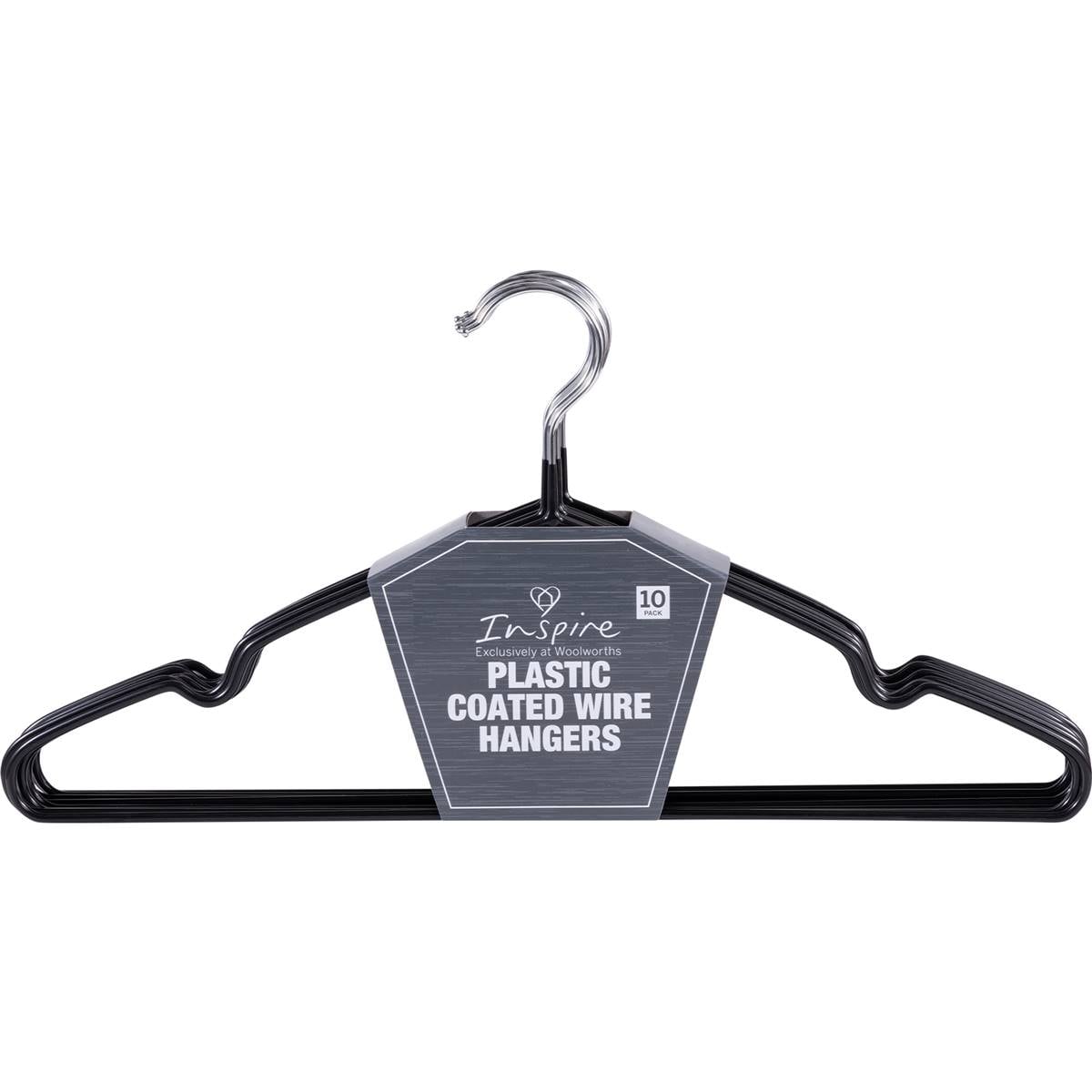 Essentials Plastic Coated Wire Hangers