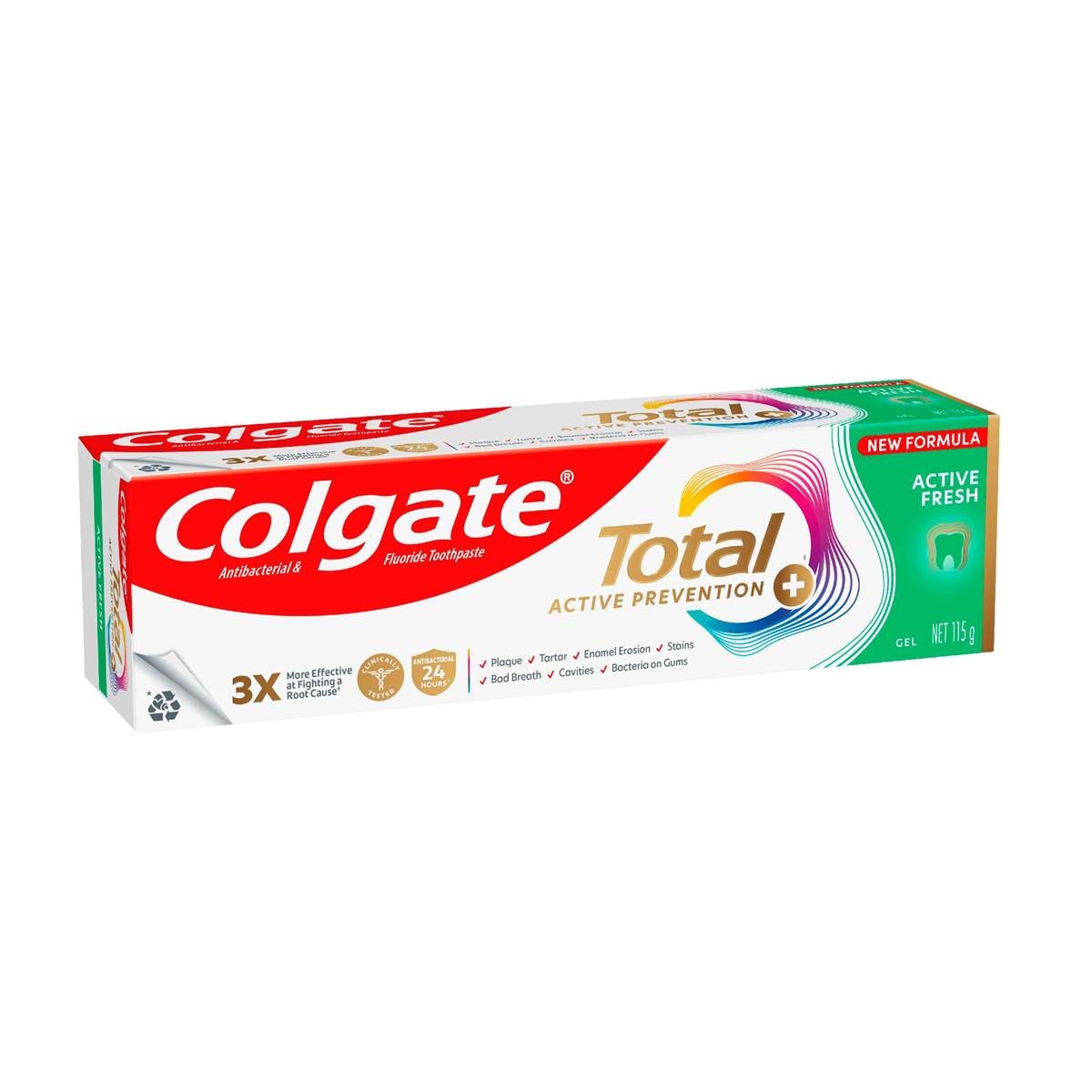 Colgate Total Active Prevention Active Fresh Toothpaste 115g