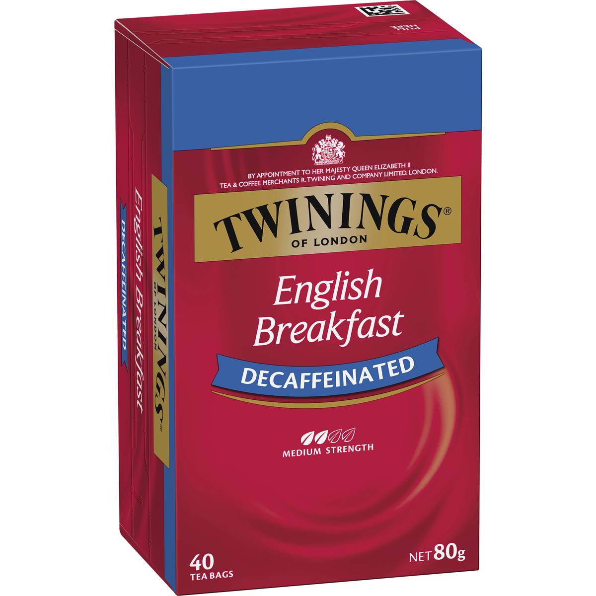 Calories in Twinings English Breakfast Decaffeinated Tea Bags