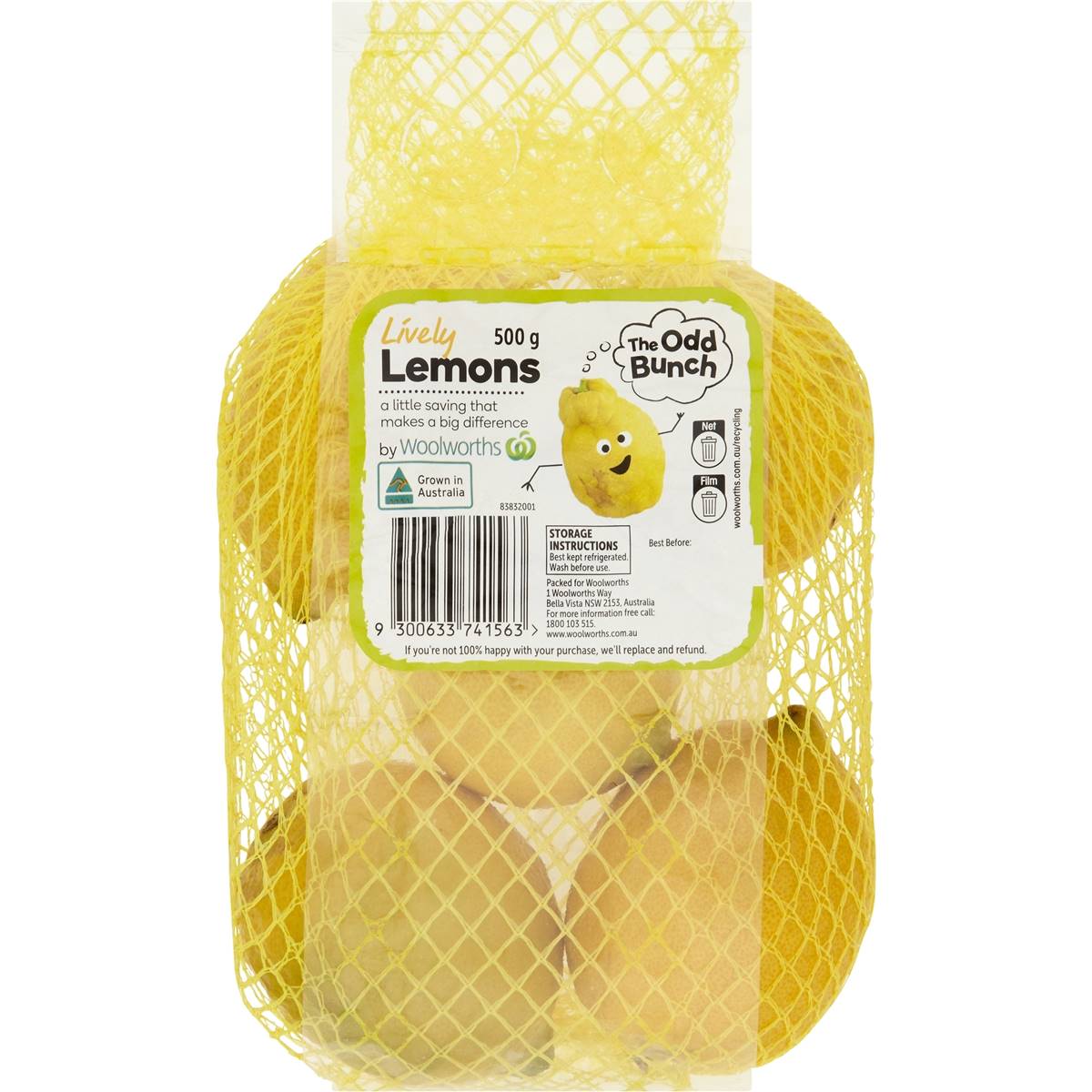 Calories in The Odd Bunch Lemon Prepacked
