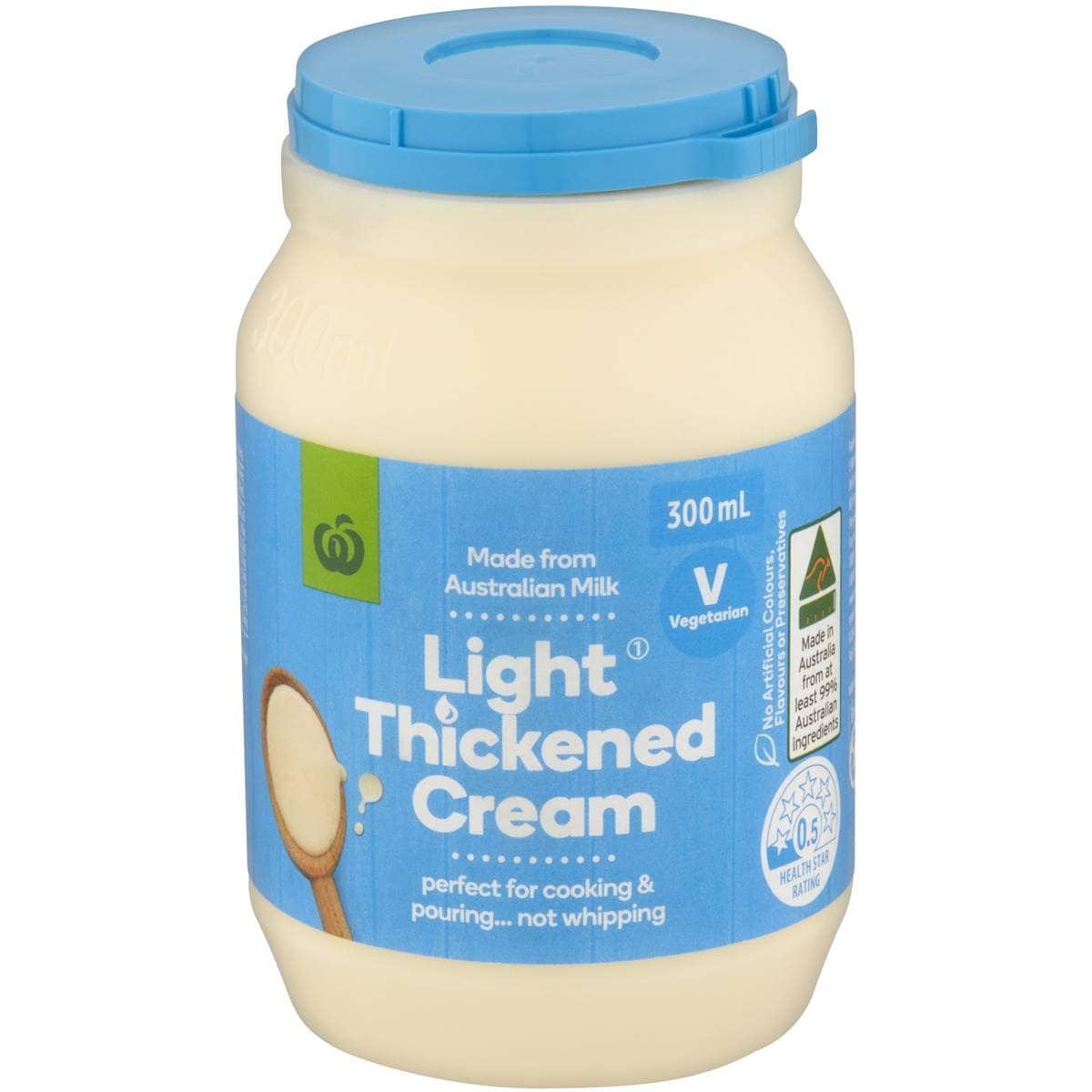 Woolworths Light Thickened Cream