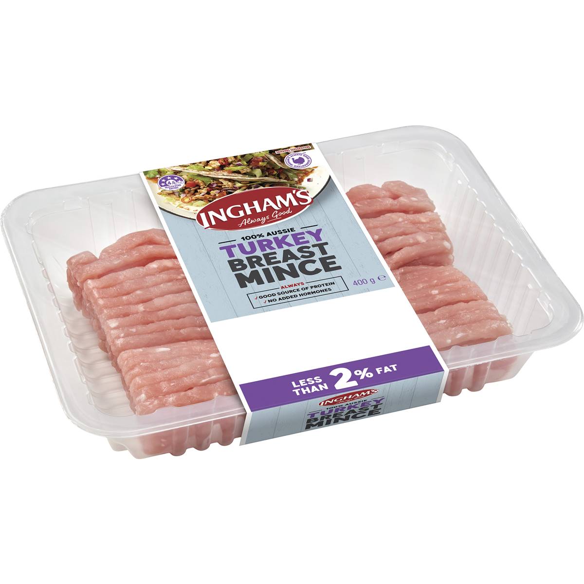 Calories in Ingham's Turkey Breast Mince calcount