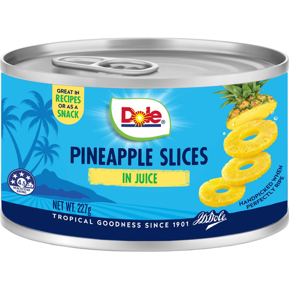 Calories in Dole Premium Tropical Pineapple Slices In Juice calcount