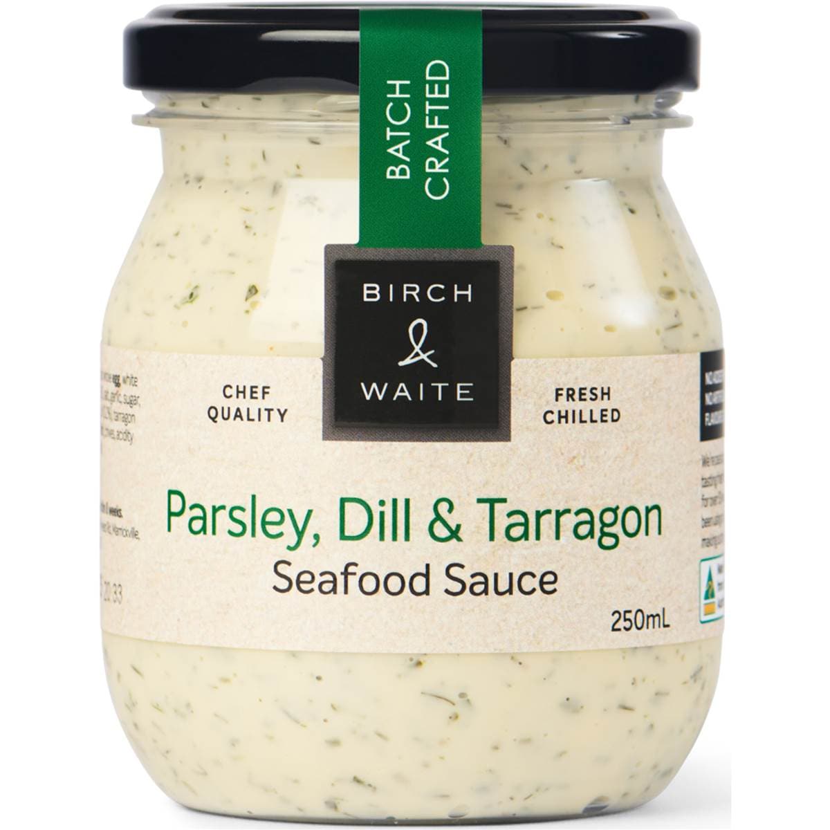 Calories in Birch & Waite Parsley Dill & Tarragon Seafood Sauce calcount
