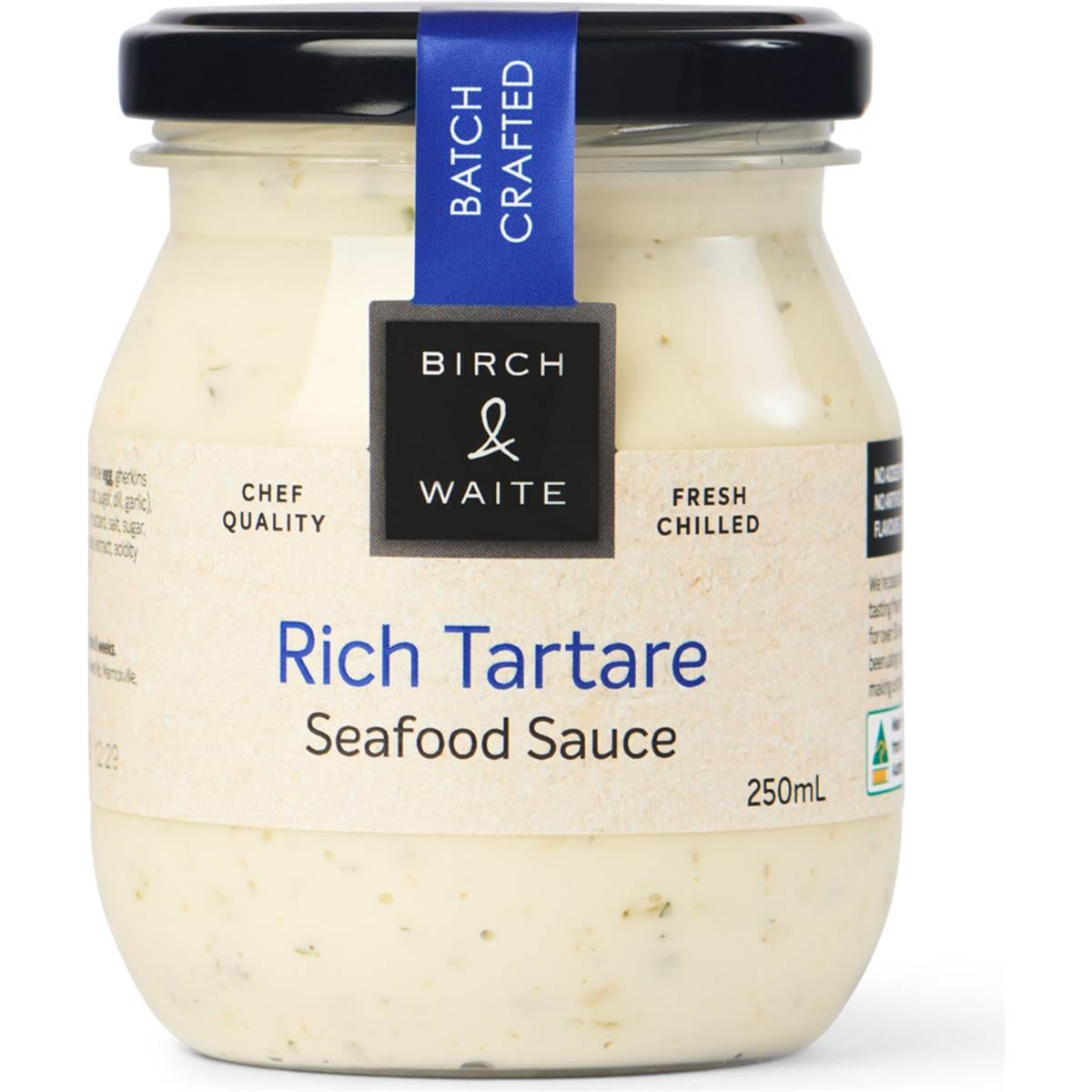 Birch & Waite Rich Tartare Seafood Sauce 250ml Woolworths
