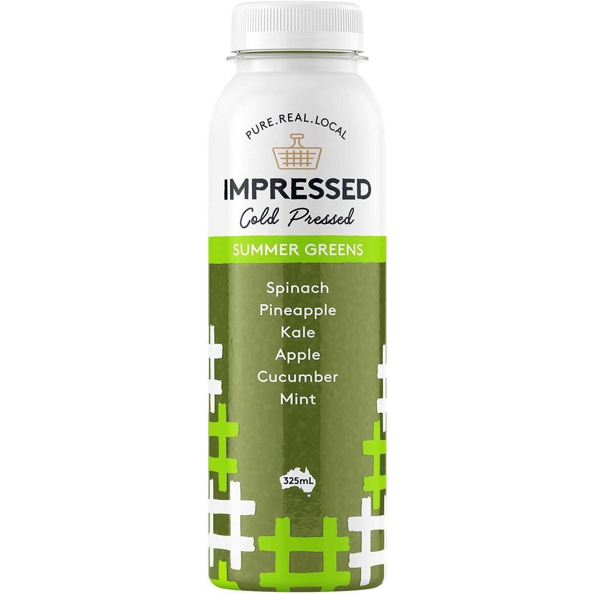 Calories in Impressed Cold Pressed Juice Summer Greens calcount