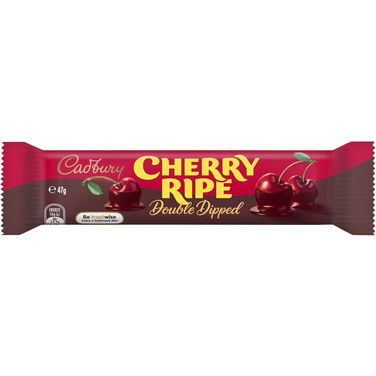 Calories in Cadbury Cherry Ripe Double Dipped Chocolate Bar