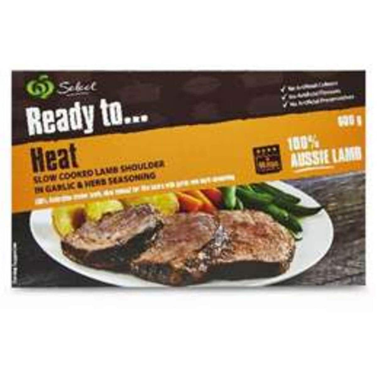 Woolworths Slow Cooked Lamb Shoulder With Garlic & Herbs 700g Woolworths