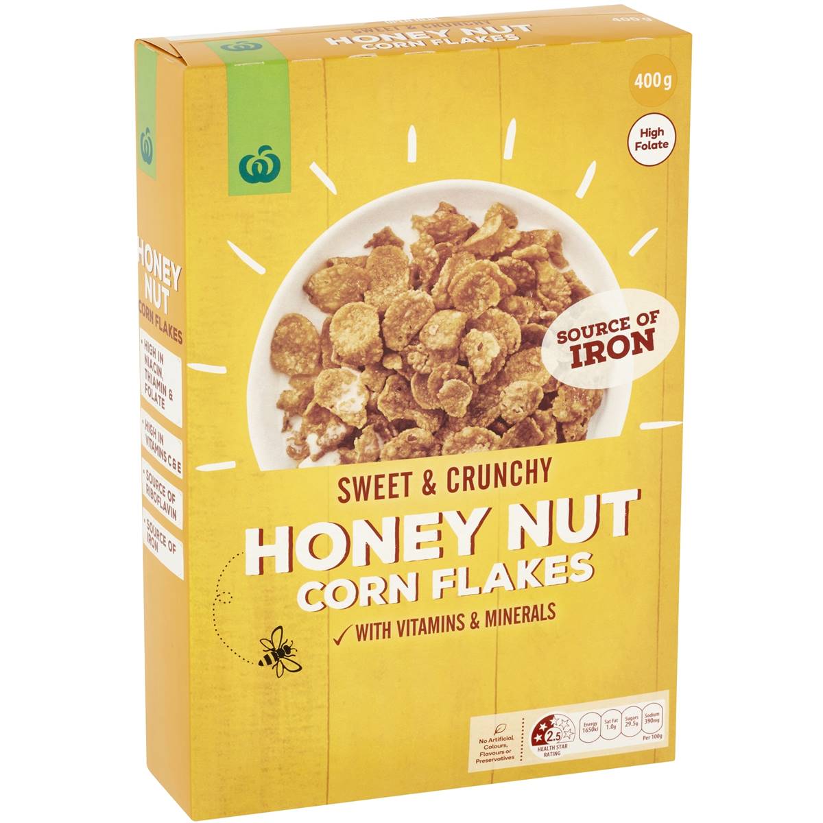 Calories in Woolworths Honey Nut Cornflakes