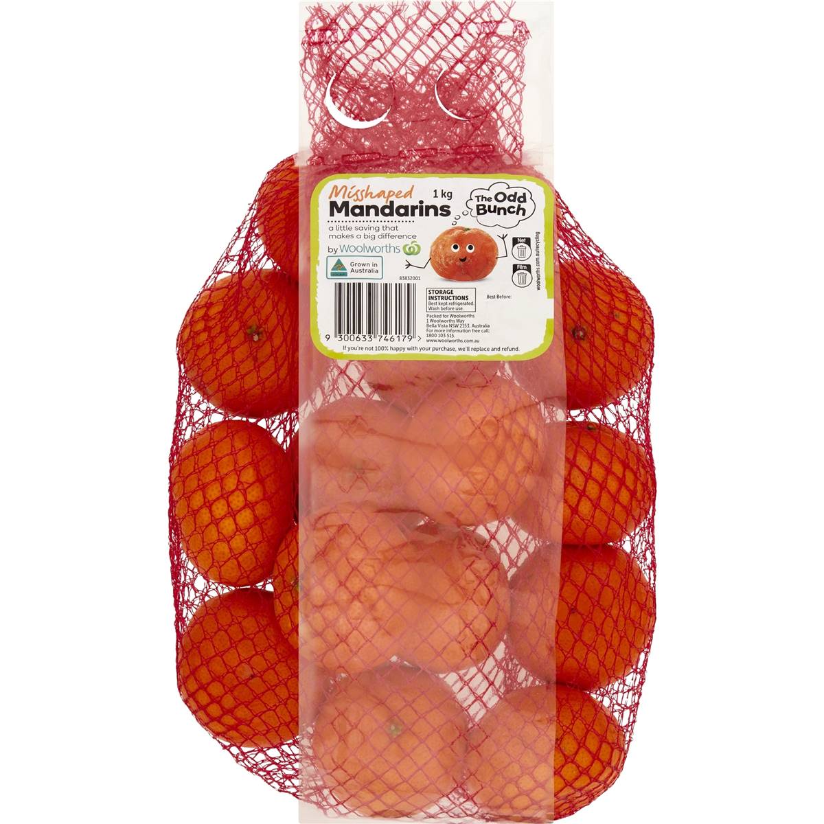 Calories in The Odd Bunch Mandarin Prepacked