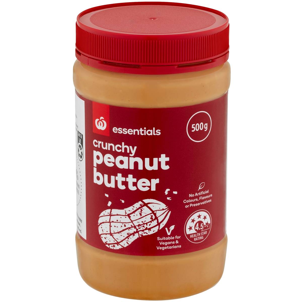 Homebrand Peanut Butter Crunchy 500g Woolworths