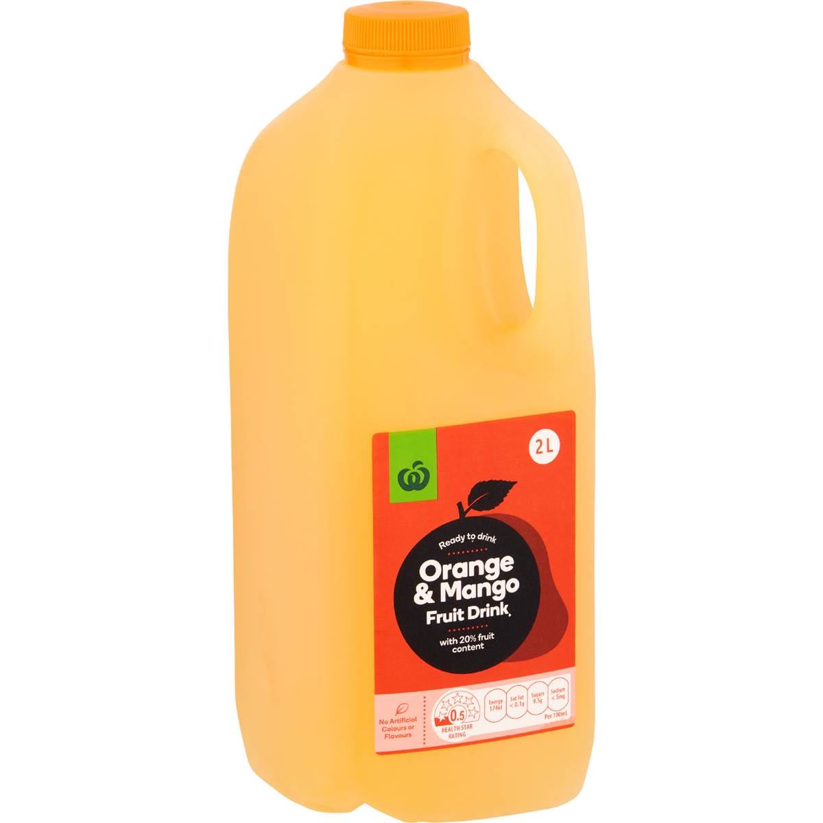 Calories in Woolworths Orange Mango Drink calcount