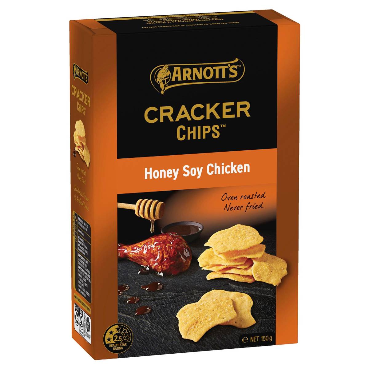 Calories in Arnott's Honey Soy Chicken Cracker Chips Calorie Counter