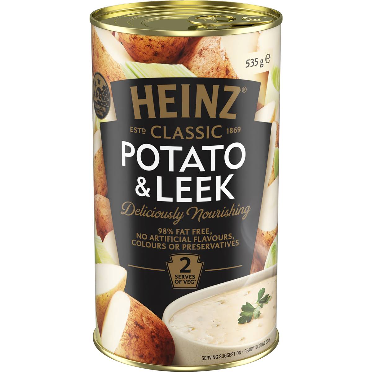Calories in Heinz Classic Potato & Leek Soup Classic Potato & Leek