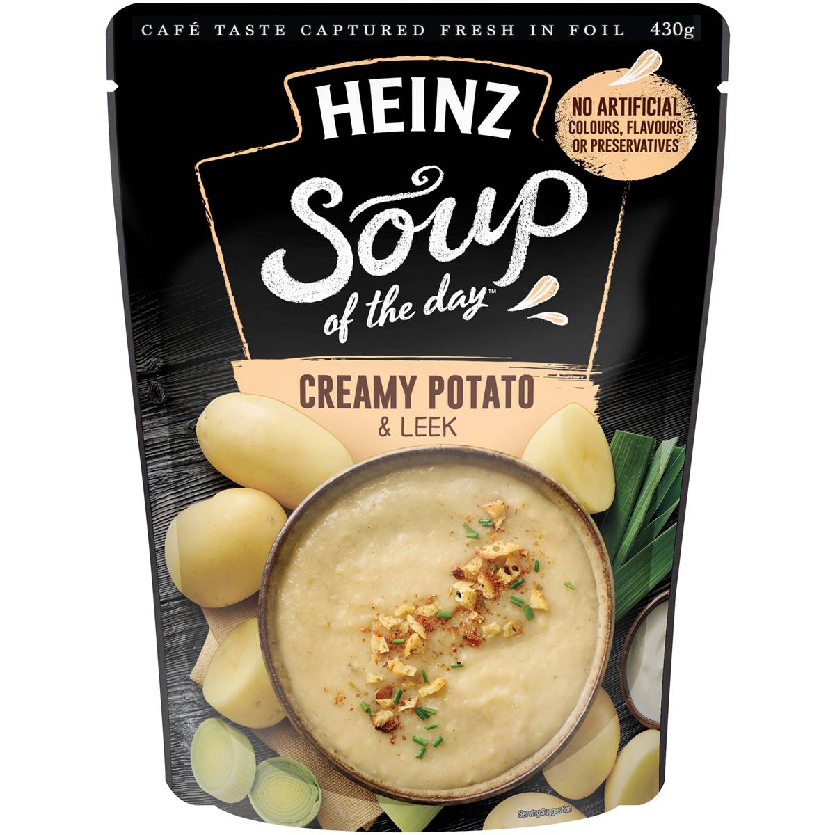 Calories in Heinz Soup Potato & Leek Soup