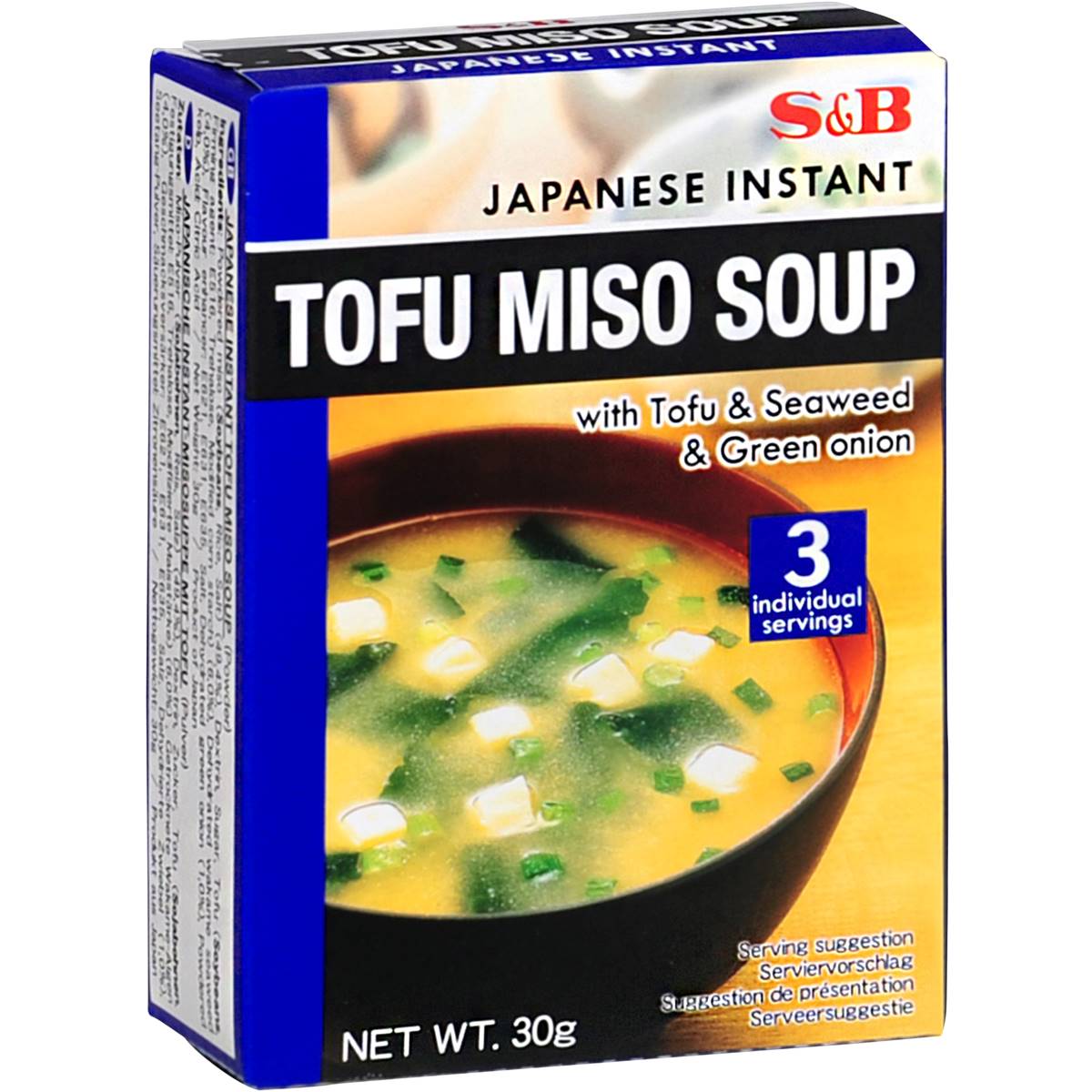Calories in S&b Miso Soup Tofu