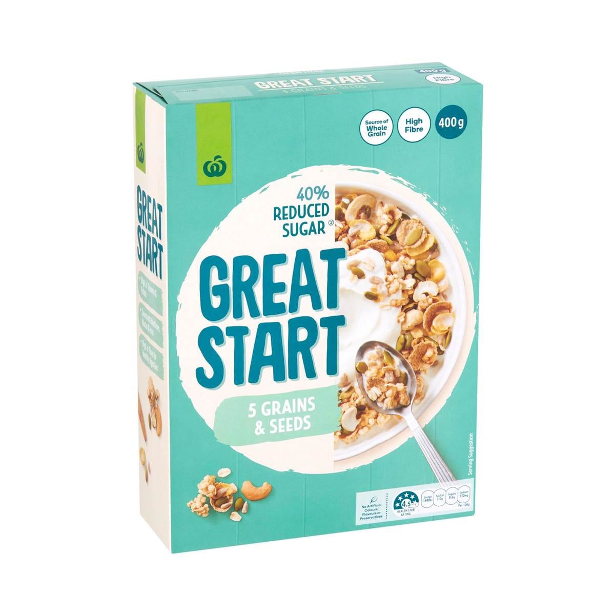 Woolworths Great Start Reduced Sugar Multigrain Cereal