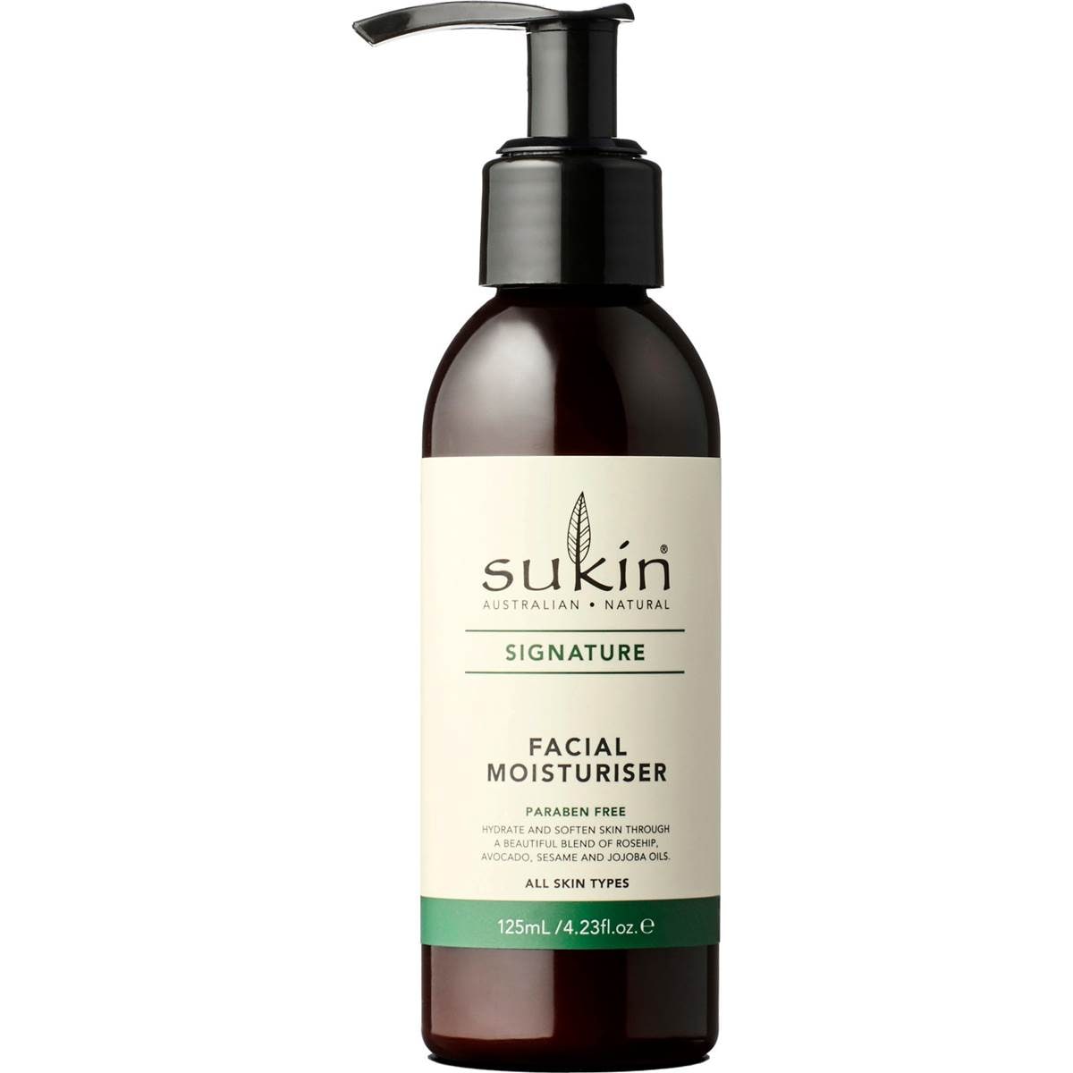 Sukin Signature Facial Moisturiser Pump 125mL