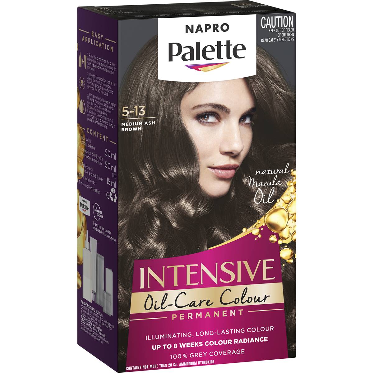 Napro Palette 5.13 Medium Ash Brown Permanent Hair Dye