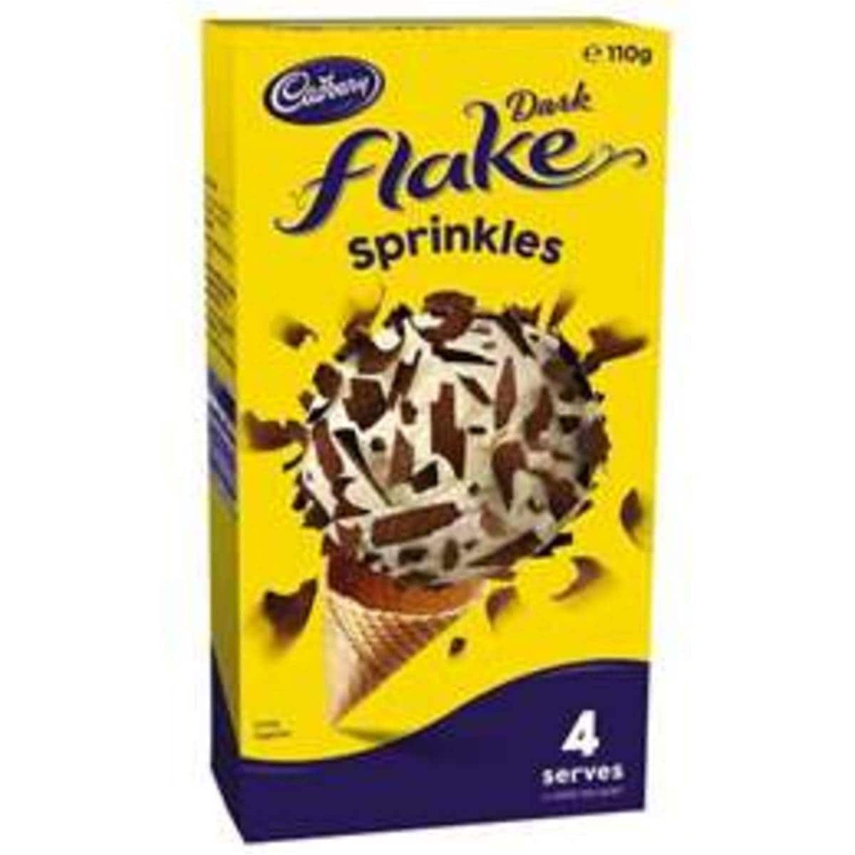 Cadbury Dark Flake Sprinkles 110g Woolworths