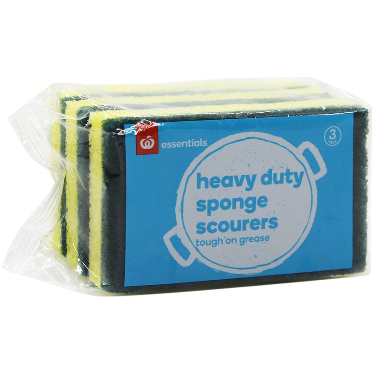 Essentials Heavy Duty Sponge Scourers