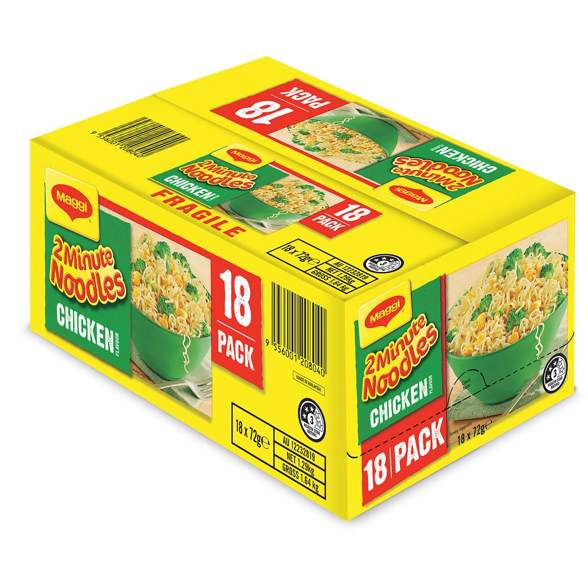 Maggi 2 Min Chicken Noodles 18pk Woolworths