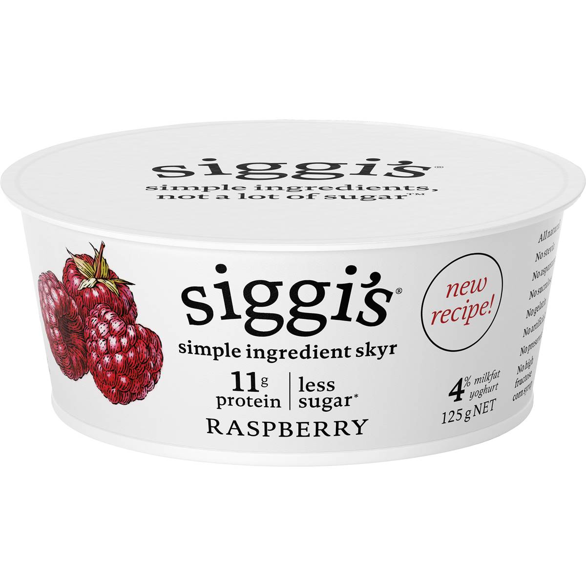 Calories in Siggi's Yoghurt Raspberry Raspberry