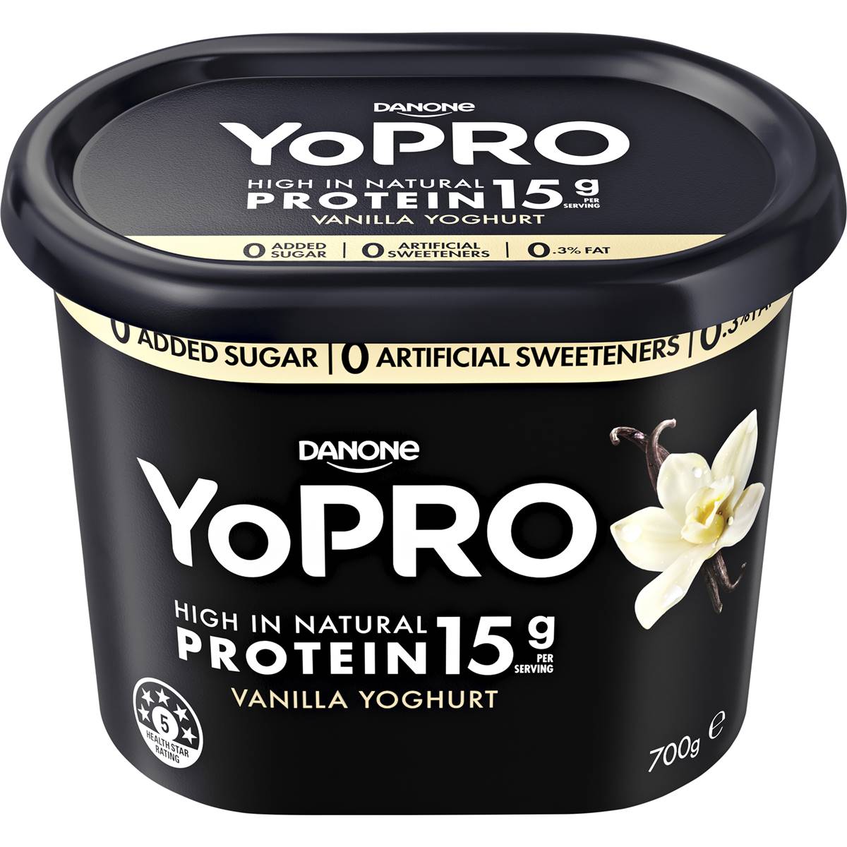 Calories in Yopro High Protein Vanilla Greek Yoghurt