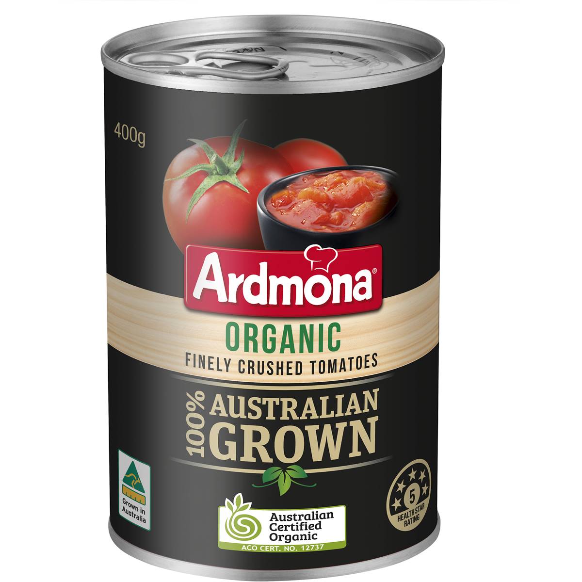 Calories in Ardmona Organic Tomatoes Finely Crushed Calorie Counter
